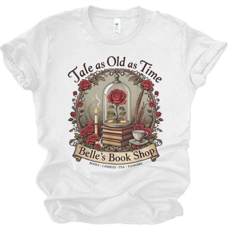 Tale As Old As Time Belle's Book Shop Book Coffee Book Unisex Jersey T-Shirt