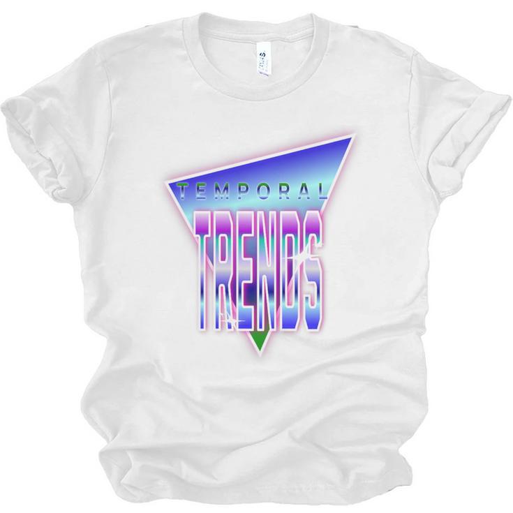 Temporal Trends Vaporwave Style Retro Nostalgia Look Premium Tri-Blend Unisex Jersey T-Shirt