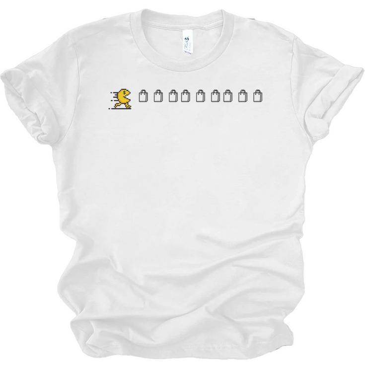 Thanksgiving Fun Nostalgia Pixels Shopping Therapy Unisex Jersey T-Shirt