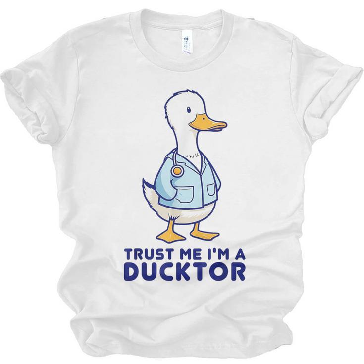 Trust Me I'm a Ducktor Doctor Sayings Graduation Unisex Jersey T-Shirt