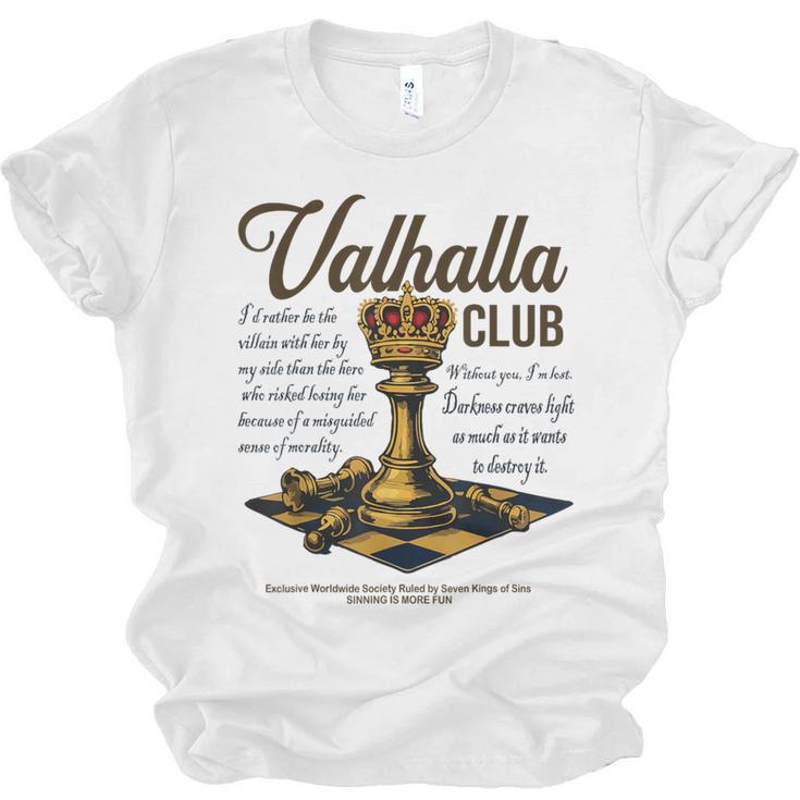 Valhalla Club Vintage Twisted Kings Sin Ana Book Love Alex Unisex Jersey T-Shirt
