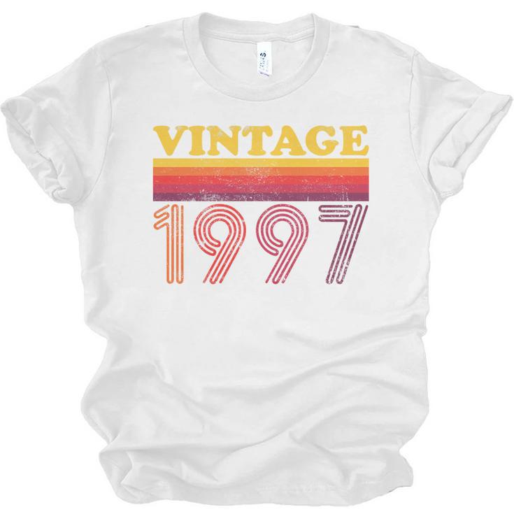Vintage 1997 Retro Style 90's Born Nostalgia Vibes Birthday Premium Tri-Blend Unisex Jersey T-Shirt