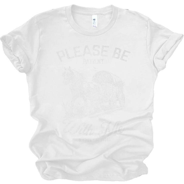 Vintage Horse Please Be Patient With Me I'm From The 1900s Premium Unisex Jersey T-Shirt