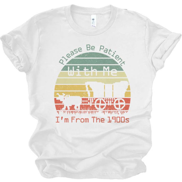 Vintage Sunset Please Be Patient With Me I'm From The 1900s Premium Unisex Jersey T-Shirt