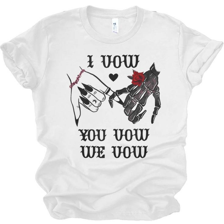 I Vow You Vow We Vow Merch Dark Romance Smutty Book Smutt Unisex Jersey T-Shirt