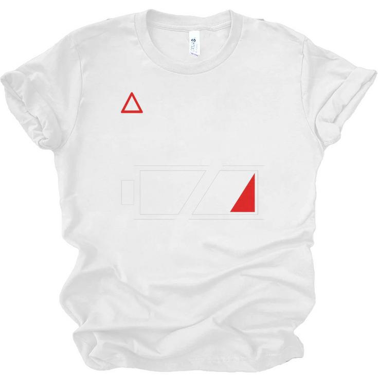 Warning Social Battery Is Low Introvert Shirt Unisex Jersey T-Shirt