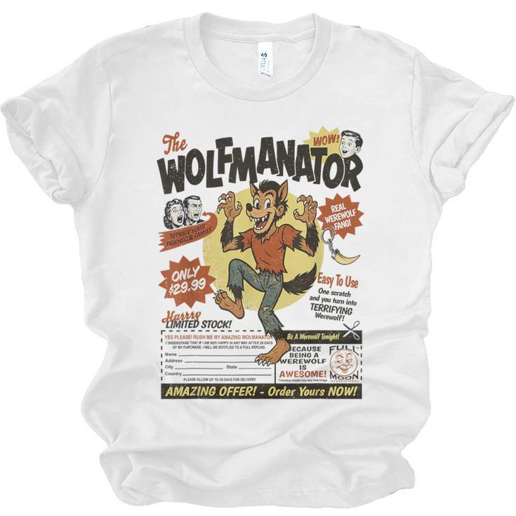 Werewolf Wolfmanator Nostalgia Vintage Halloween Unisex Jersey T-Shirt