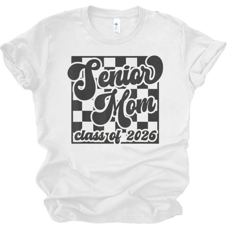 Women Senior Mom Class Of 2026 Retro Graduation Senior Mama Unisex Jersey T-Shirt