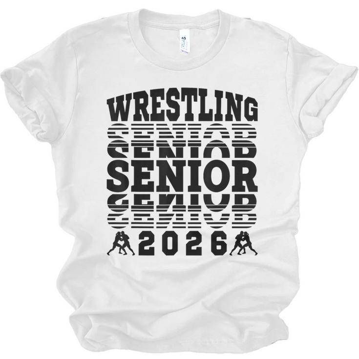 Wrestling Senior 2026 Graduation Unisex Jersey T-Shirt