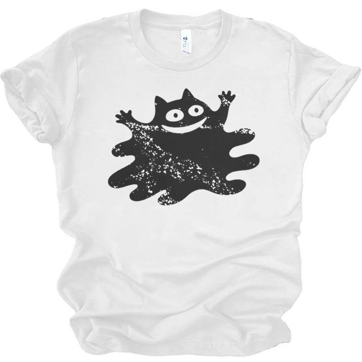 Yk2 Grunge Scary Cat With Tail Tomboy 90s Nostalgia Indie Premium Tri-Blend Unisex Jersey T-Shirt