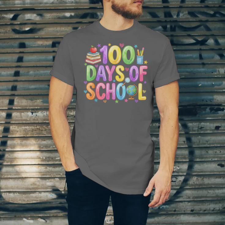100 Days Of School Book Pencil Teachers Girls Kids 100th Day Unisex Jersey T-Shirt 100 Days Of School Book Pencil Teachers Girls Kids 100th Day Unisex Jersey T-Shirt