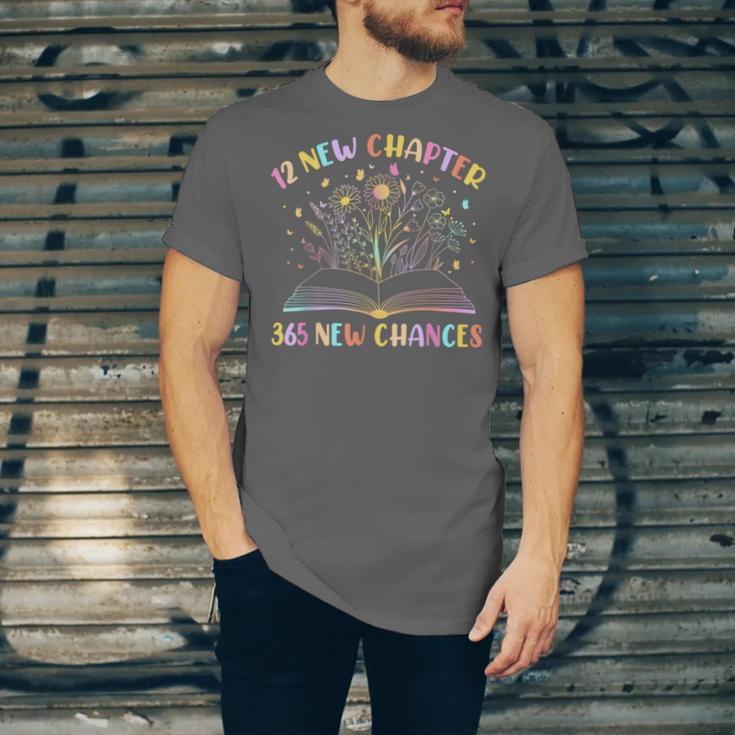 12 New Chapters 365 New Chances New Year Reading Book Tee Unisex Jersey T-Shirt