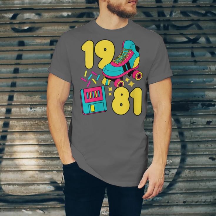 1981 Retro Raised In The 80s Old School Nostalgia Vibes Unisex Jersey T-Shirt