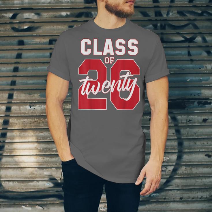 2 Sided Class Of 2026 Senior 2026 Graduation Unisex Jersey T-Shirt