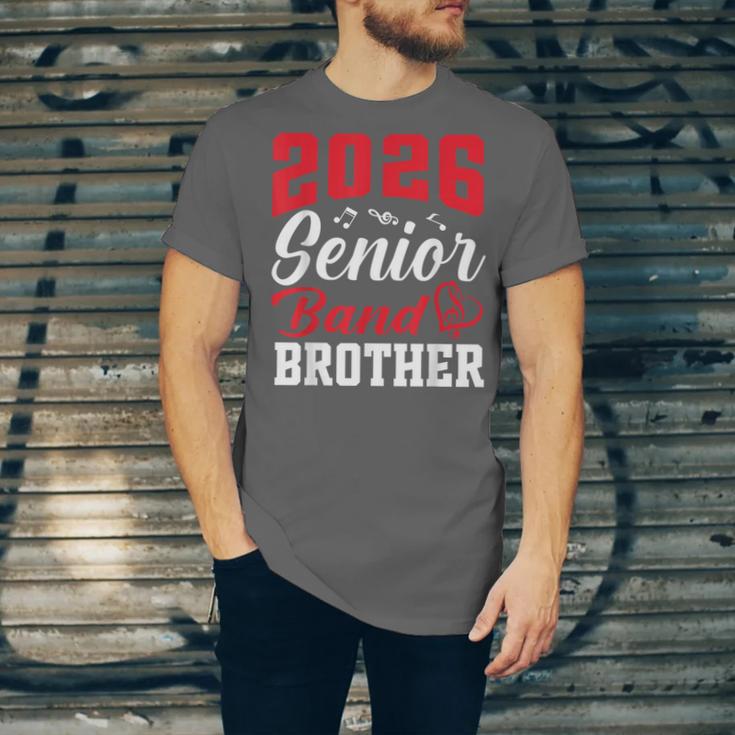 2026 Senior Band Brother Class Of 2026 Parent Graduation Unisex Jersey T-Shirt