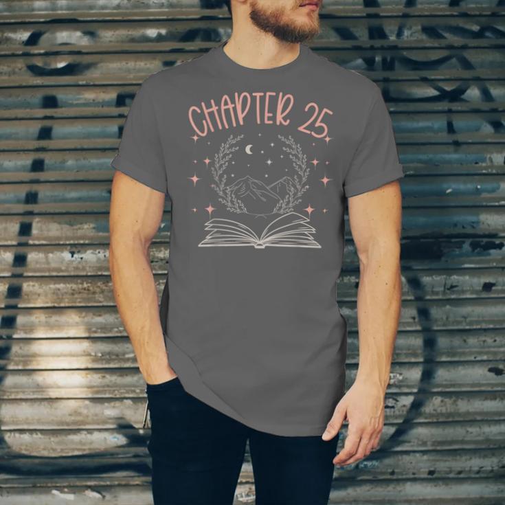 25th Birthday Women Book Lovers Chapter 25 Its My Birthday Unisex Jersey T-Shirt
