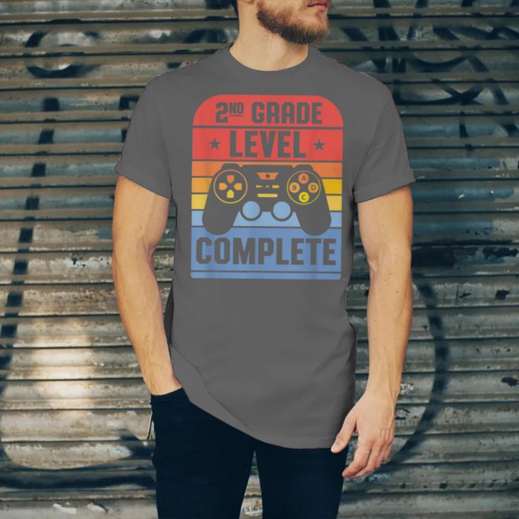 2nd Grade Level Complete Graduation Student Video Gamer Unisex Jersey T-Shirt