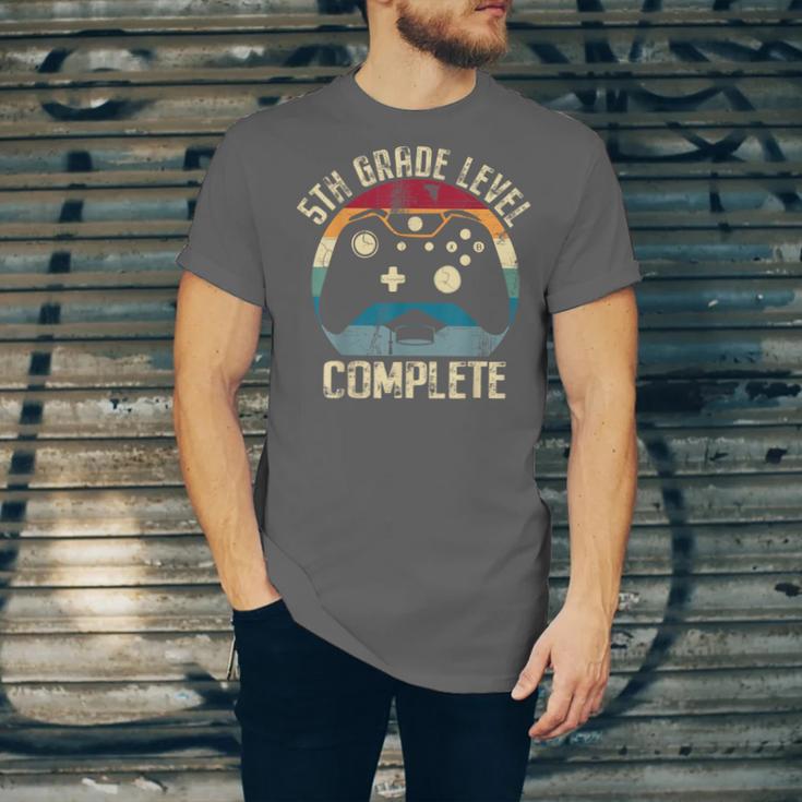 5th Grade Level Complete Gamer Graduation Boys Class Of 2024 Unisex Jersey T-Shirt