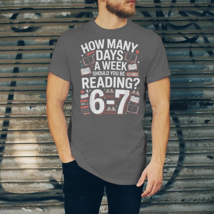 67 For Reading With Books Unisex Jersey T-Shirt