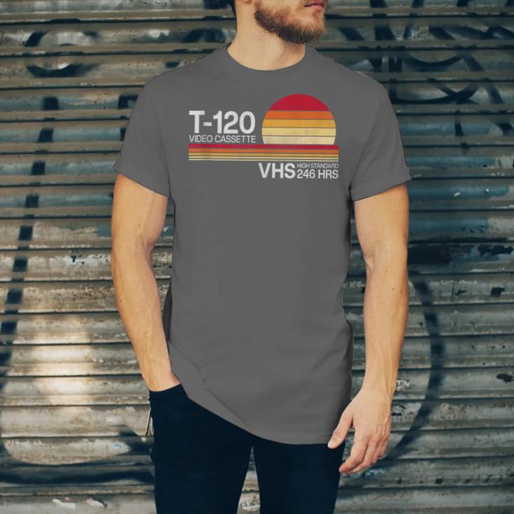 70's 80's 90's Music Nostalgia Video Cassette Tape VHS Retro Unisex Jersey T-Shirt