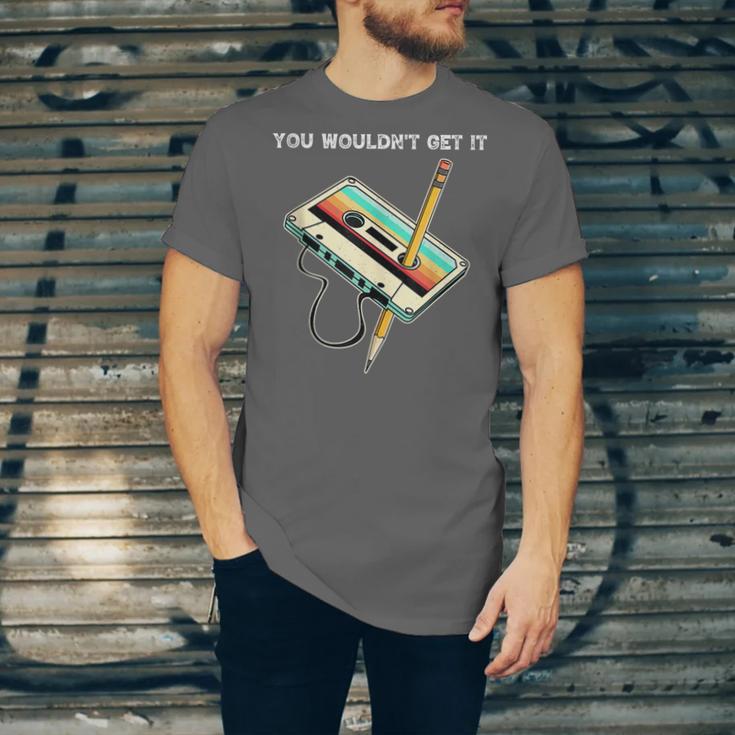 70s 80s 90s Retro Party Costume Nostalgia Cassette Unisex Jersey T-Shirt