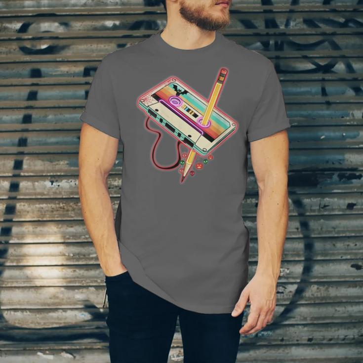 80s 90s Retro Halloween's Party Costume Nostalgia Cassette Unisex Jersey T-Shirt