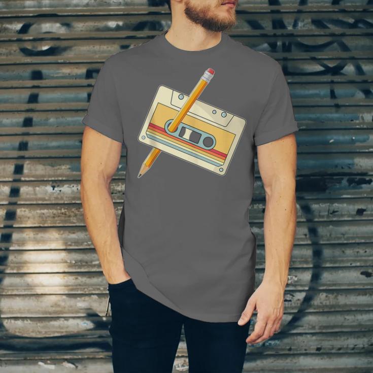 80's 90's Retro Music Party Costume Nostalgia Cassette Unisex Jersey T-Shirt