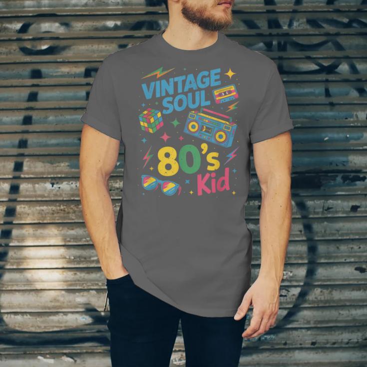 80’s Kid Nostalgia Retro Music Lover Retro 1980s Throwback Unisex Jersey T-Shirt