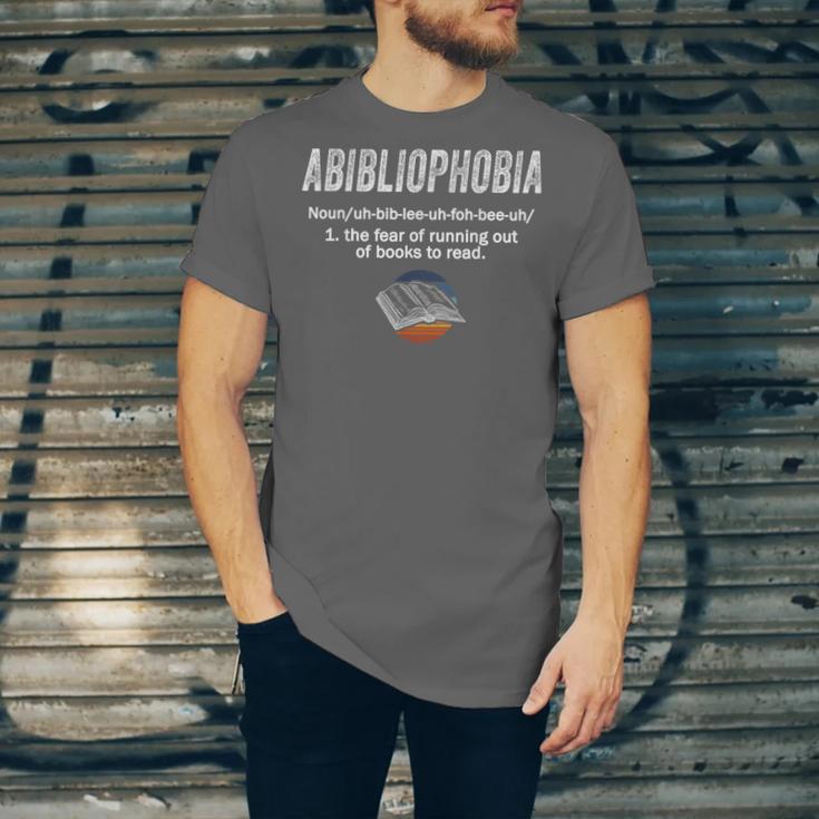 Abibliophobia Pupil Reading Bookworm Tees Reader Unisex Jersey T-Shirt Abibliophobia Pupil Reading Bookworm Tees Reader Unisex Jersey T-Shirt