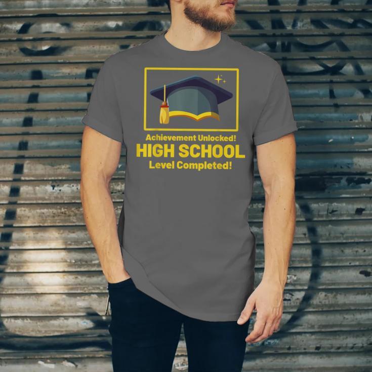 Achievement Unlocked High School Graduation Gamer Unisex Jersey T-Shirt