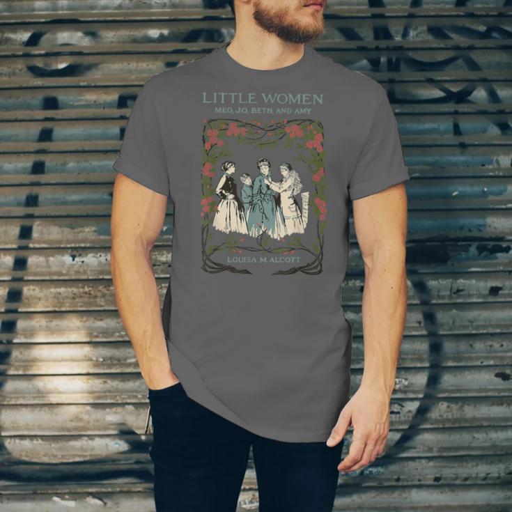 Alcott Little Women Characters Literature Book Illustration Unisex Jersey T-Shirt Alcott Little Women Characters Literature Book Illustration Unisex Jersey T-Shirt