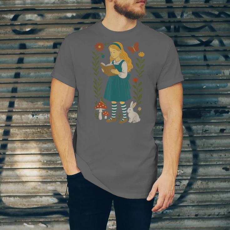 Alice In Wonderland Book Lover Lewis Carroll Rabbit Unisex Jersey T-Shirt Alice In Wonderland Book Lover Lewis Carroll Rabbit Unisex Jersey T-Shirt