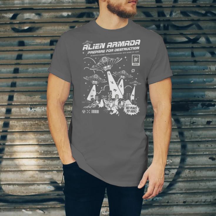 Alien Abduction UFO Lovers Comic Book Style Shirt Unisex Jersey T-Shirt