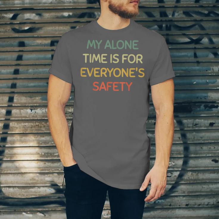 My Alone Time Is For Everyone's Safety Introvert Unisex Jersey T-Shirt