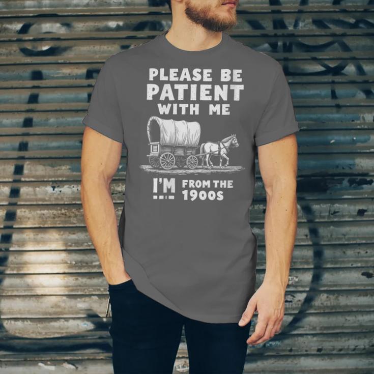 Amusing Wagon Pace Please Be Patient I'm From The 1900s Unisex Jersey T-Shirt