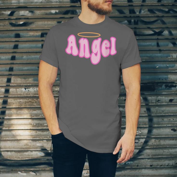 Angel Y2k Aesthetic 2000s Millennial Nostalgia Retro Pink Unisex Jersey T-Shirt