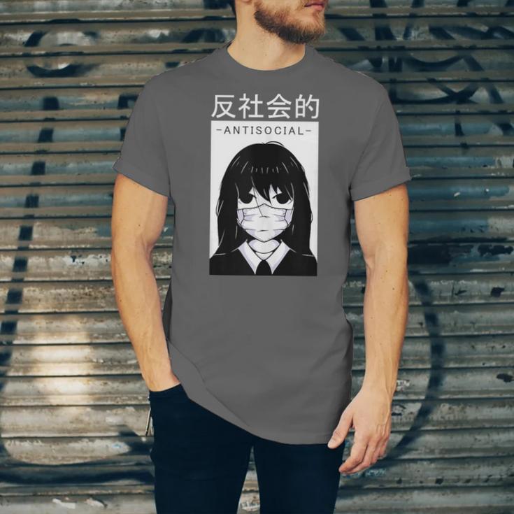 Anime Antisocial Introvert I Hate People Anti Social EMD Unisex Jersey T-Shirt