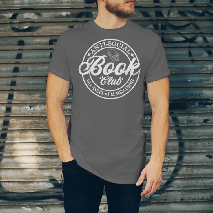 Anti Social Book Club Go Away I'm Reading Bookworm Unisex Jersey T-Shirt