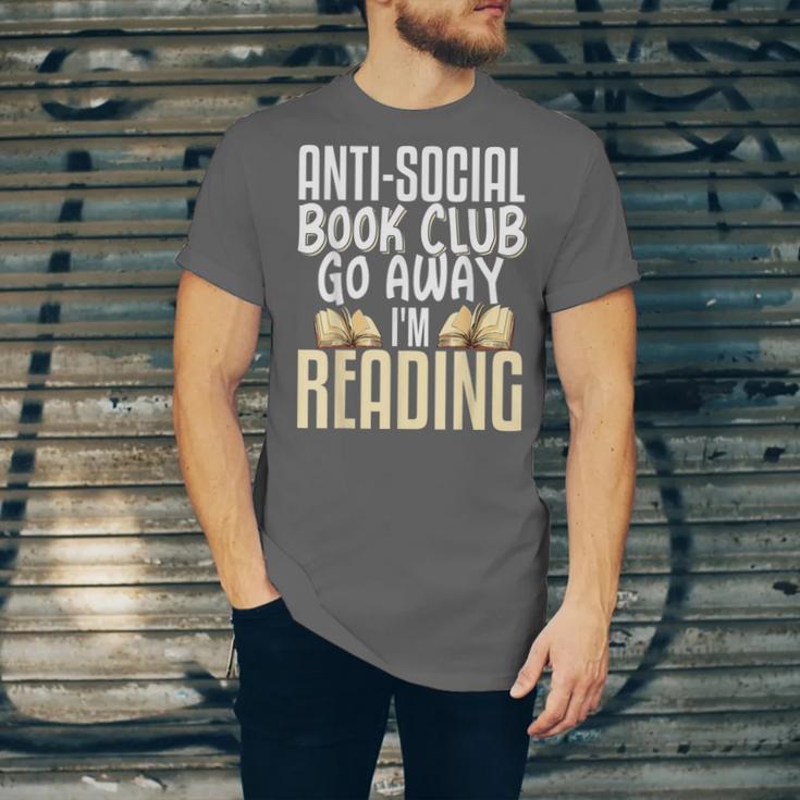Anti Social Book Club Go Away I'm Reading Unisex Jersey T-Shirt