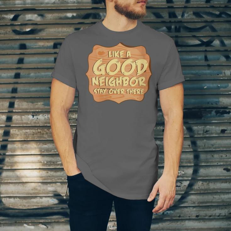 Antisocial Like A Good Neighbor Stay Over There Introvert Unisex Jersey T-Shirt Antisocial Like A Good Neighbor Stay Over There Introvert Unisex Jersey T-Shirt