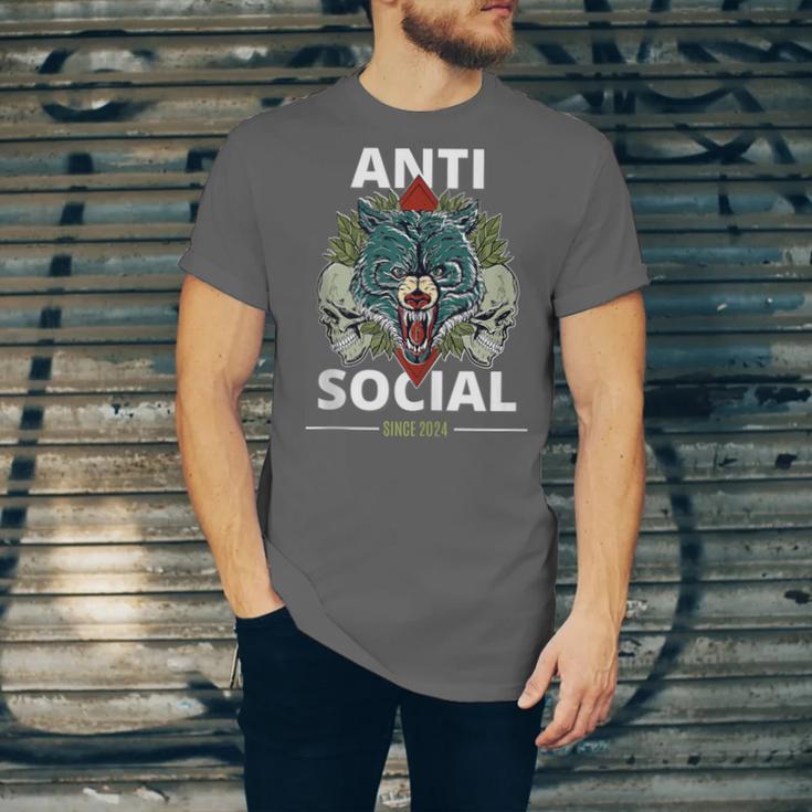 Antisocial Introvert I Like Being Alone Unisex Jersey T-Shirt Antisocial Introvert I Like Being Alone Unisex Jersey T-Shirt