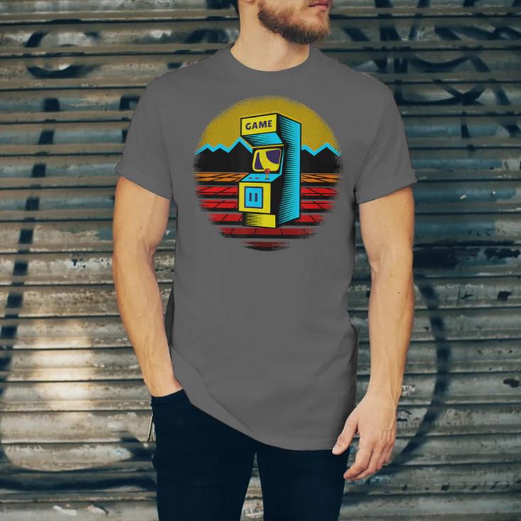 Arcade Game Machine Nostalgia Retro Gamer 80s 90s Unisex Jersey T-Shirt