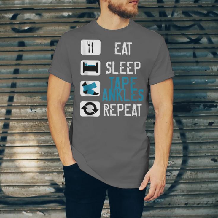 Athletic Trainer Eat Sleep Tape Ankles Graduation Unisex Jersey T-Shirt