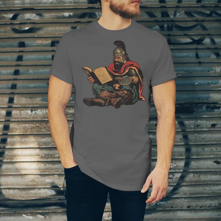 Attila The Hun Reading A Book Unisex Jersey T-Shirt