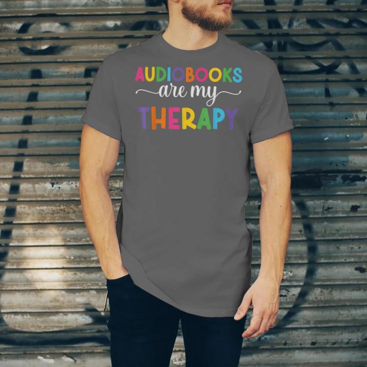 Audiobooks Are My Therapy Book Lover Audiobook Women Unisex Jersey T-Shirt