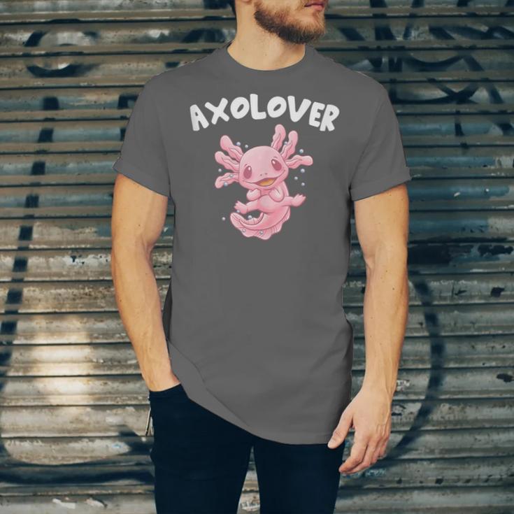 Axolovert Axolotl Humor Salamander Introvert Unisex Jersey T-Shirt