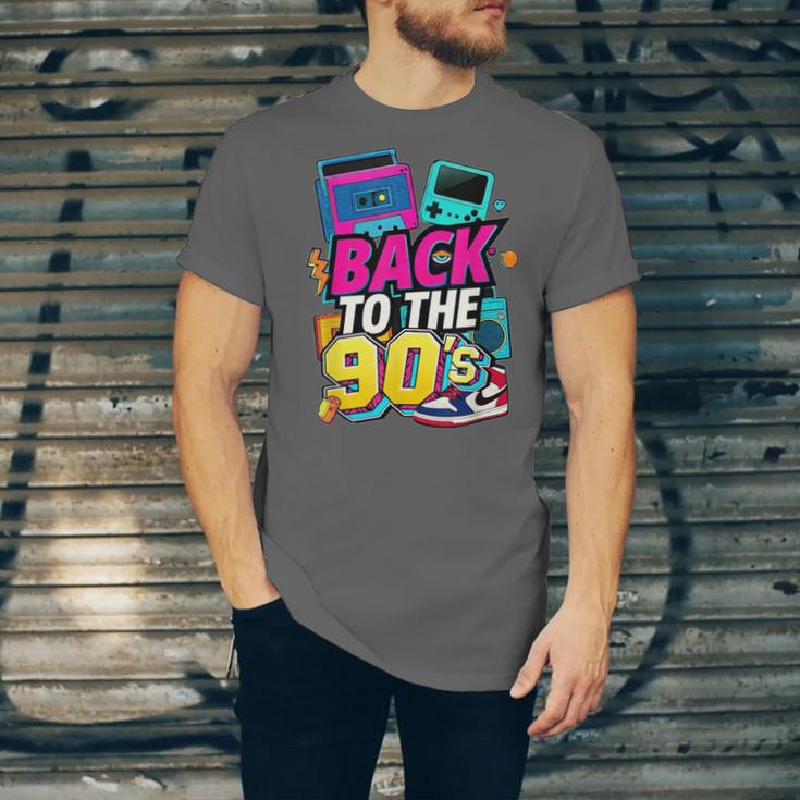 Back To The 90s Nostalgia Cassette Game Console Boombox Unisex Jersey T-Shirt
