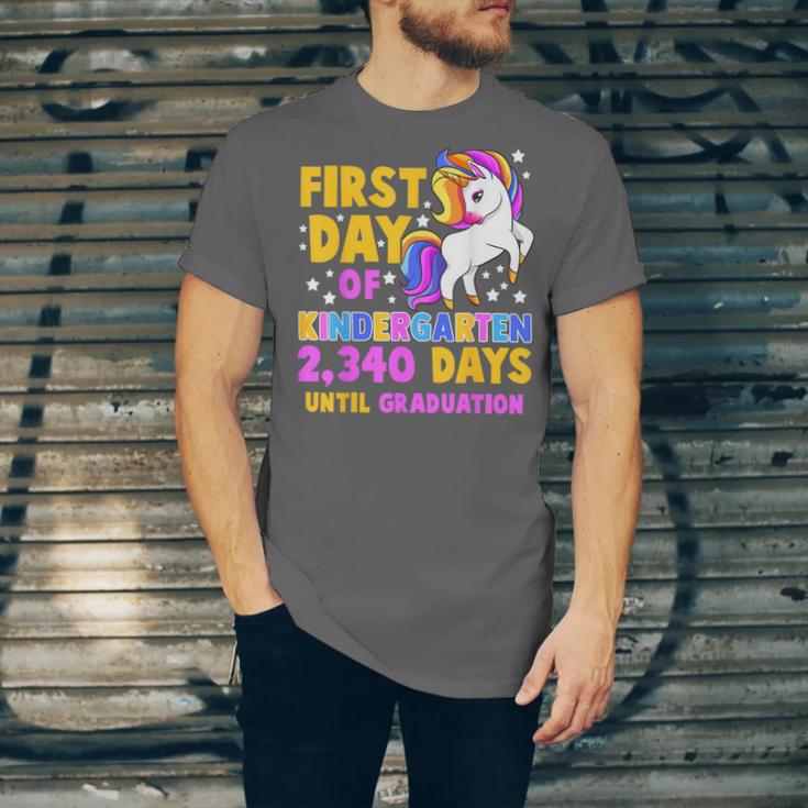 Back To School First Day Of Kindergarten Graduation Unicorn Unisex Jersey T-Shirt