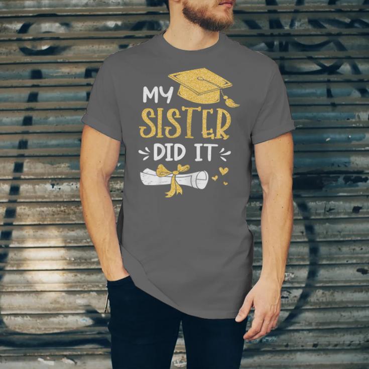 Back To School My Sister Did It Graduation Proud Sister Graduated Female X-Small Unisex Jersey T-Shirt