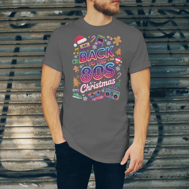 Back To-The 80 s Christmas Retro Cassette Boombox Nostalgia Unisex Jersey T-Shirt
